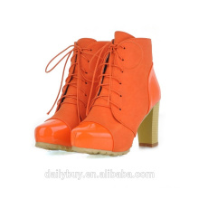 Candy cor salto alto atacado barato 2015 senhoras botas de inverno senhoras